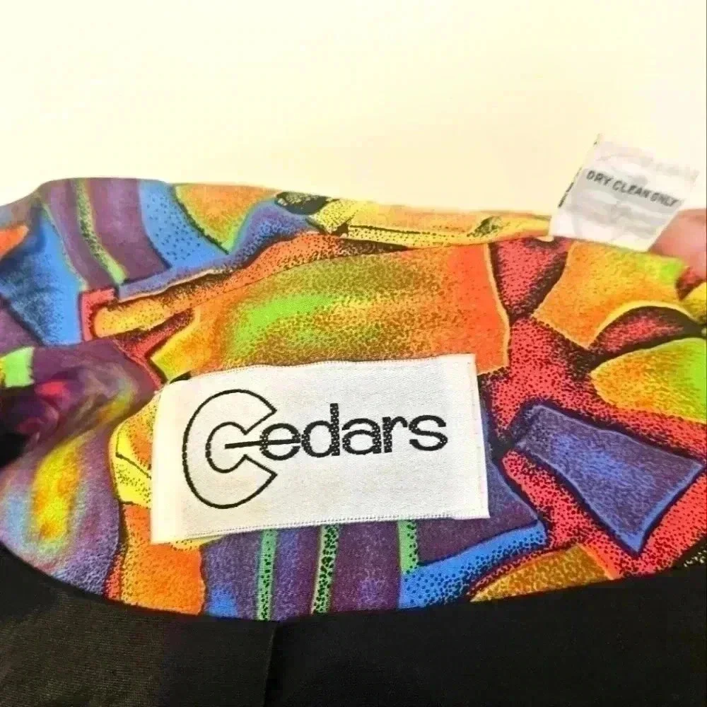 Vintage CEDARS 💯 % SILK Jacket Size Medium EUC - Picture 10 of 12